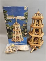 *Weihnachts-Pyramid Candle Windmill Nativity