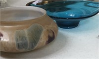 Reuben Hebron Israel Art Glass Bowl, etc