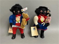 Pair of Steiff Limited Edition Golly Dolls