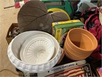 gardening supplies and pots
