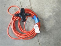 24' extension Cord w/3 plug end