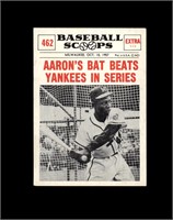 1961 Nu Card Scoops #462 Hank Aaron EX to EX-MT+