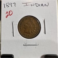 1897 INDIAN HEAD PENNY CENT