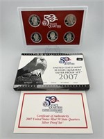 2007 US Silver Proof State Quarter Set