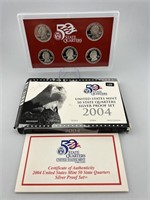 2004 US Silver Proof State Quarter Set