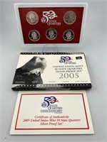 2005 US Silver Proof State Quarter Set