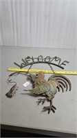 Rooster welcome  sign