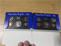 2- u.s. coin proof sets