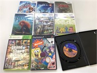 9 Assorted Gaming System Games