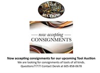 Accepting Consignments: Upcoming Tool Auction