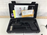 Ruger SR9C 9mm with 2 mags and hard case. SN: