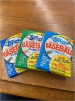 Topps 1986, 87,89 baseball cards