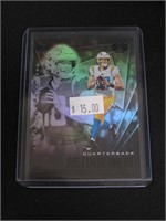 2020 ILLUSIONS JUSTIN HERBERT HOLO ROOKIE CARD