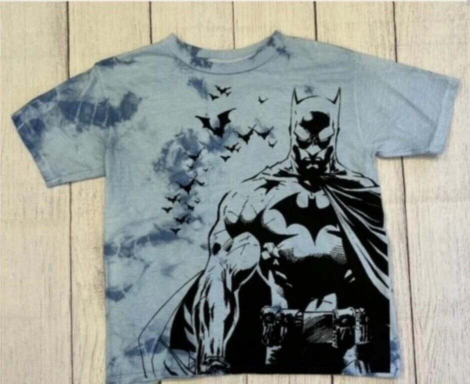 Sz M NWT Batman Tie-Dye TShirt, Blue