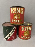 Syrup and Tobacco Tins