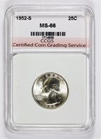 1952-S WASHINGTON QUARTER