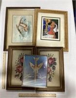 5 Picture Frames w/ Pictures