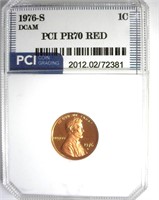 1976-S Cent PR70 DCAM RD LISTS $10000