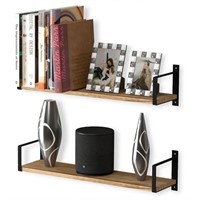 TOLEDO 24" FLOATING SHELVES AND WALL BOOKSHELF