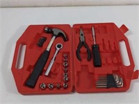 Alltrade Tools In Red Plastic Case