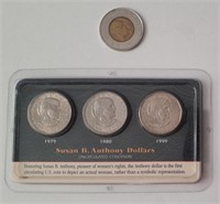 1979, 1980, 1999 Susan B. Anthony Dollars