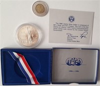 1986, É.-U., Liberty Silver Dollar