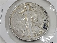 1940S Walking Liberty Silver Half Dollar Coin