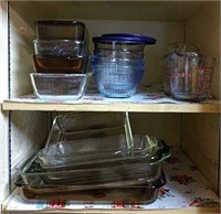 Glass/Pyrex dishes and measuring cups