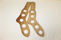 Vintage wooden sock stretchers