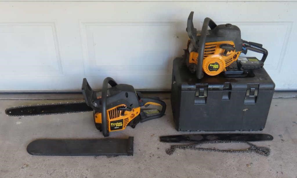 2 Poulan Chainsaws