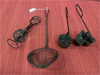 4 Primitive Items: Twisted Wire Ladle and