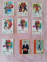 Lot of 9, basketball cards