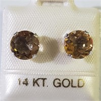 $400 14K  Citrine Earrings