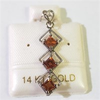 $400 14K  Citrine Pendant