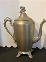 Silver Tea Pot 12” Tall