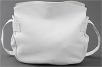 Gucci White Leather Tote Handbag