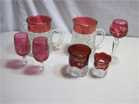 Red/Rose Glass Lot