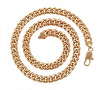 18K Gold Plated 8mm Cuban Necklace