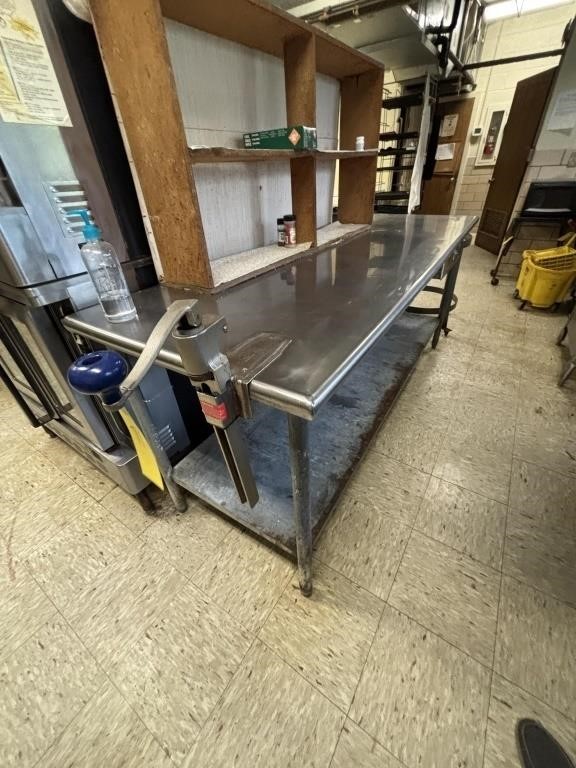 Stainless Steel Table w/ Can Opener and