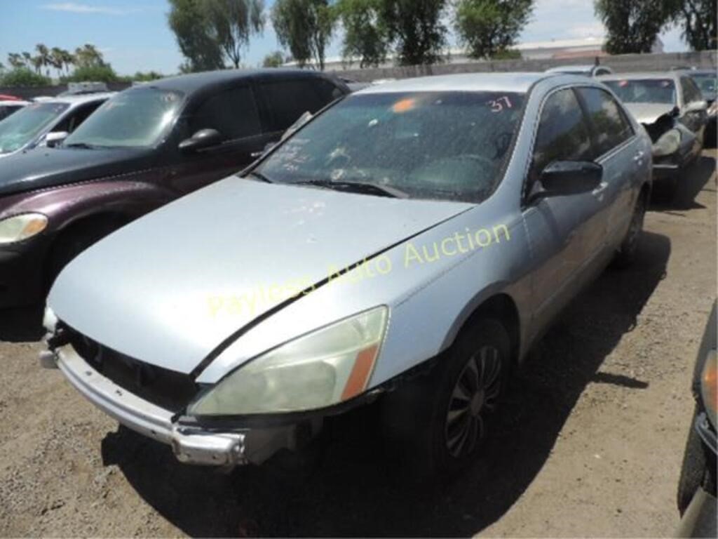 2003 Honda Accord 1HGCM56463A110737 Silver