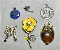 Vintage Brooches incl  Trifari and Sarah Covington