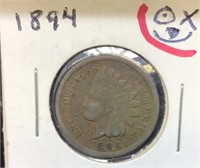 OF) 1894 INDIAN HEAD CENT, BEAUTIFUL COIN,