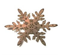 Sterling Snowflake Brooch