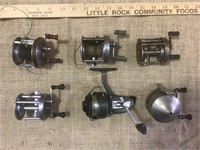 6 Fishing reels