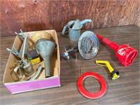 propane heaters, funnels, oil can & more