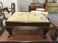 Upholstered footstool