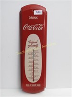 17 Inch Reproduction Coca-Cola Metal Thermometer