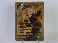 Rare Pokemon Gold Foil Pikachu V