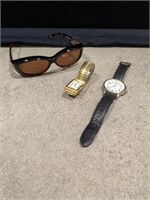 Sunglasses, watches