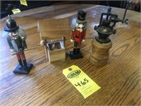 Pot Belly Stove Grinder,  Well & 2 Nutcrackers